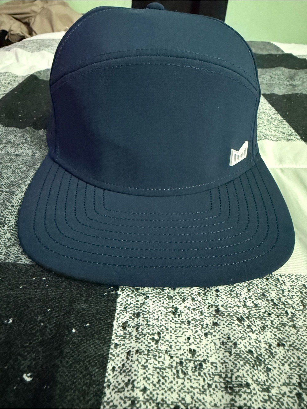 Melin Brand Navy Blue Five-Panel Cap